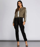 Cropped Cargo Utility Jacket