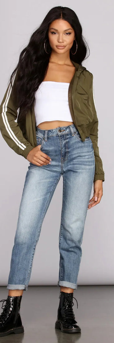 Sporty In Stripes Jacket