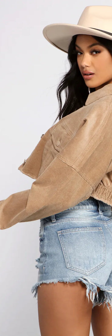 Buttoned Up Corduroy Jacket