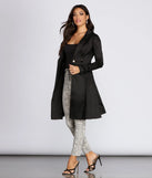 Taffeta Trench Coat Dress