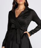 Taffeta Trench Coat Dress