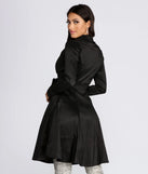 Taffeta Trench Coat Dress