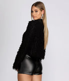 Little Miss Cozy Shaggy Cardigan