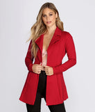 Amore Long Belted Trench Coat