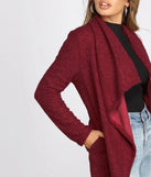 Faux Fur Draped Cardigan Jacket