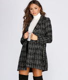 Boucle Belted Blazer Trench