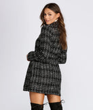 Boucle Belted Blazer Trench
