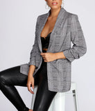 Seal The Deal Plaid Blazer