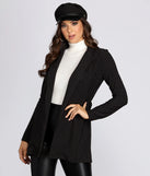 Striped To The Nines Belted Pinstripe Blazer