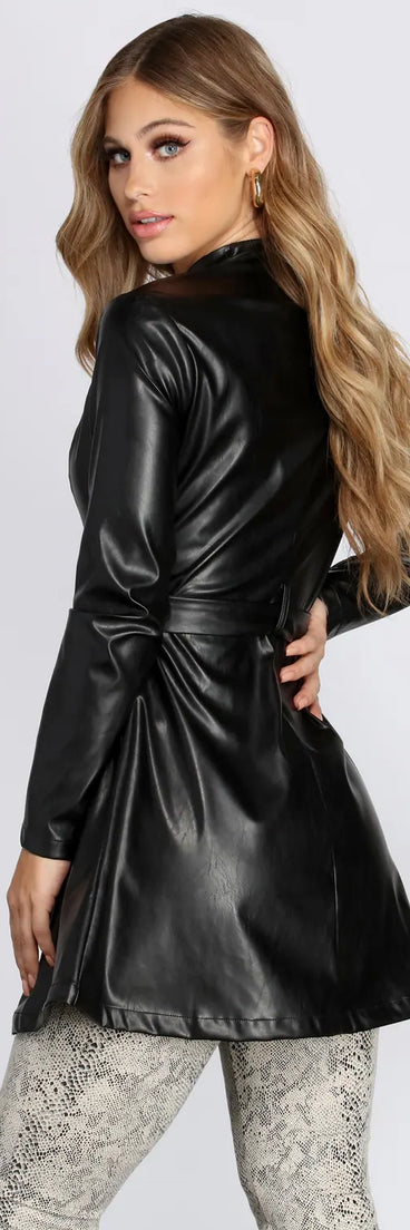 Catch Me Misbehavin' Flared Trench Coat