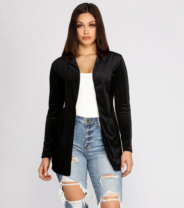 Young And Free Velvet Blazer