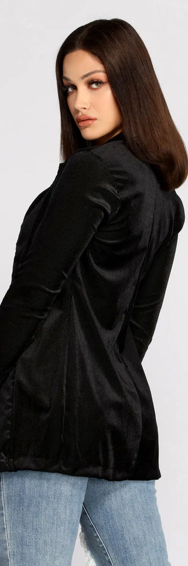 Young And Free Velvet Blazer