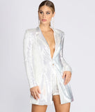 Glam Goals Sequin Longline Blazer