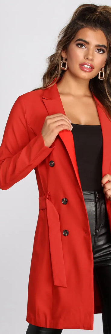 Bold Boss Babe Trench Coat