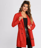 Bold Boss Babe Trench Coat