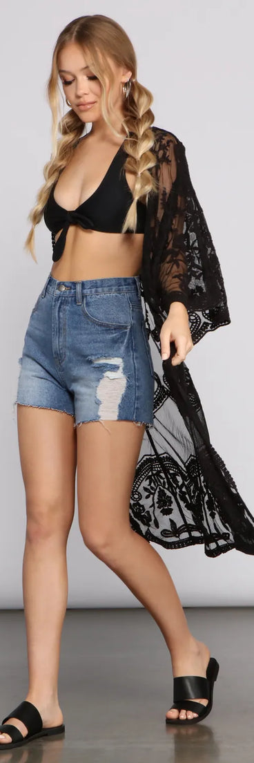 Desert Wanderer Crochet Kimono