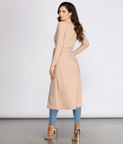 Cover Girl Long Trench Coat
