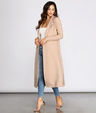 Cover Girl Long Trench Coat