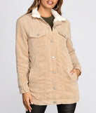 Corduroy And Sherpa Jacket