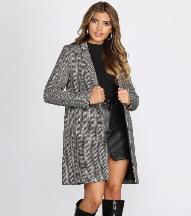 The Classic Herringbone Coat