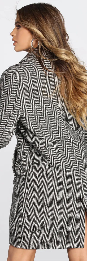 The Classic Herringbone Coat