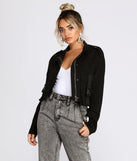 Buckle Up Cropped Jacket