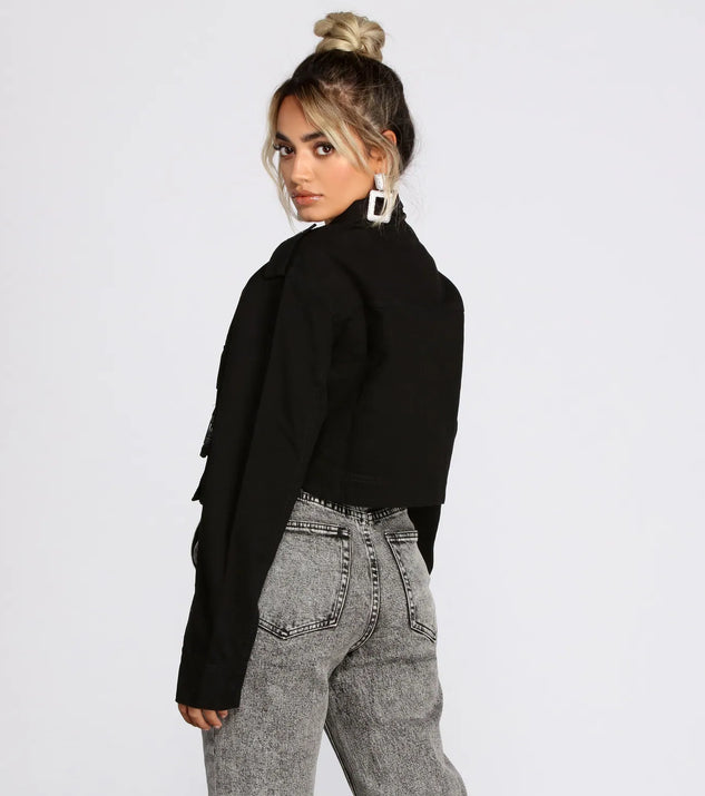 ジャケット・アウター posemama Buckle Up Cropped Jacket | Windsor