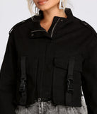 Buckle Up Cropped Jacket