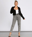 Buckle Up Cropped Jacket