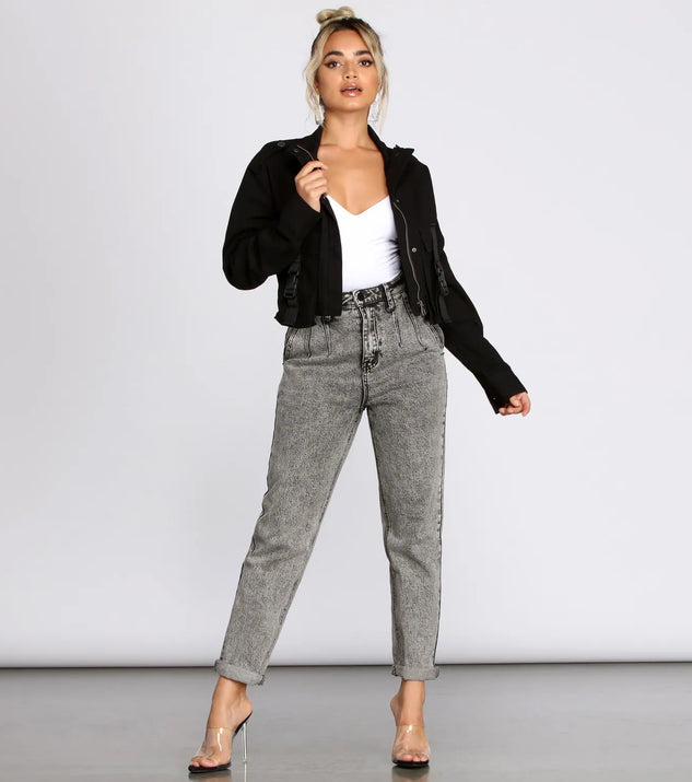 ジャケット・アウター posemama Buckle Up Cropped Jacket | Windsor