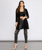 Oversized Luxe Velvet Blazer
