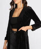 Oversized Luxe Velvet Blazer