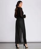 Chic Chiffon Tie Front Duster