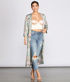 Catalina Cruise Floral Kimono Duster