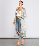 Catalina Cruise Floral Kimono Duster