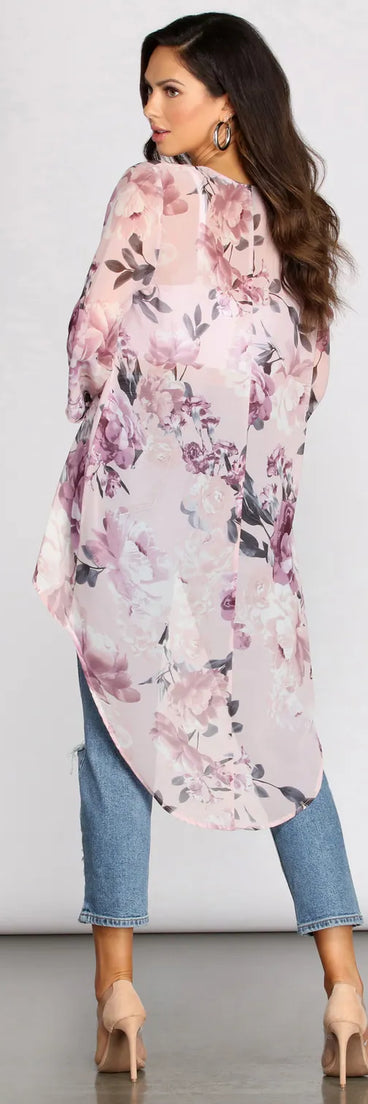 Summer Romance Floral Kimono