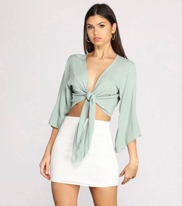 Go With The Flow Kimono Sleeve Top