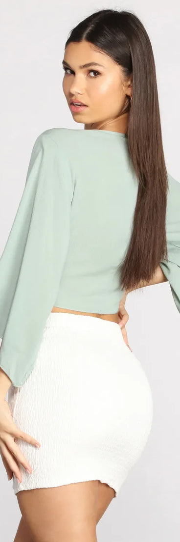 Go With The Flow Kimono Sleeve Top