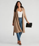 Making Moves Tie Waist Trench