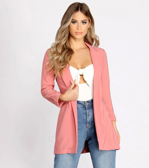 Girl Boss Cuffed Boyfriend Blazer