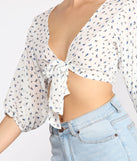 Chic Vibes Tie Front Top