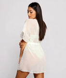 Effortless Beauty Chiffon Belted Kimono