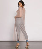 Glitter Girl Long Sleeve Duster