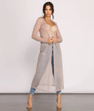 Glitter Girl Long Sleeve Duster