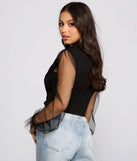 Miss Trendsetter Cropped Crepe Blazer