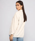Trendy Corduroy Button-Up Shacket