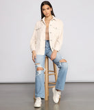 Trendy Corduroy Button-Up Shacket