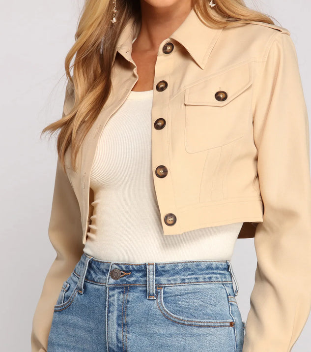 Second Look Cropped Jacket | Windsor