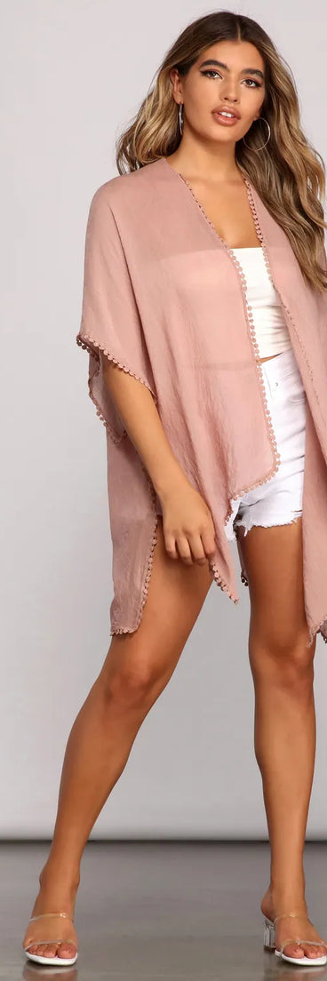 Flowy And Chic Woven Kimono
