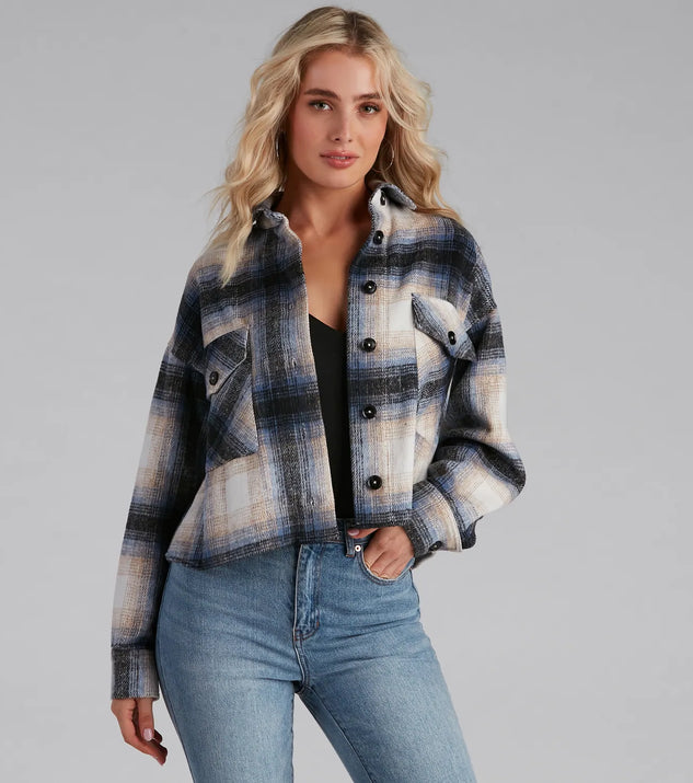 Cozy Vibes Plaid Shacket